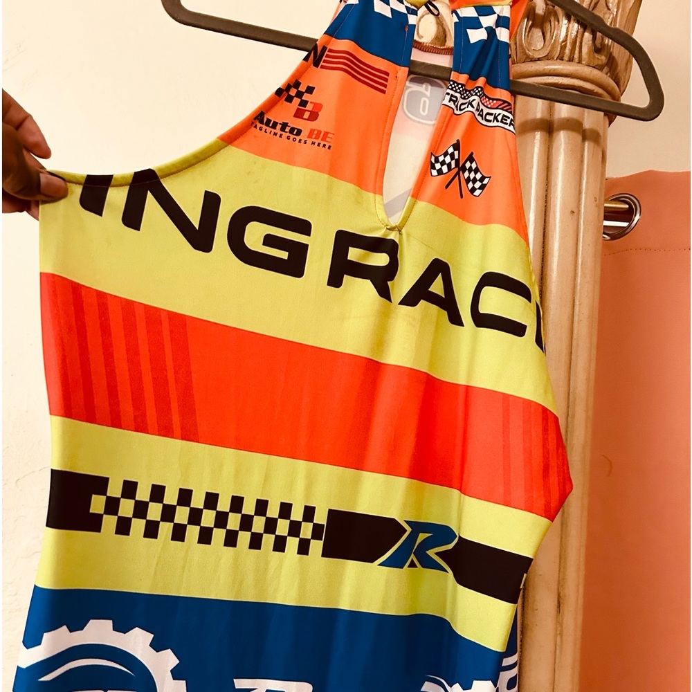 Fashion nova 2x maxi racing dress